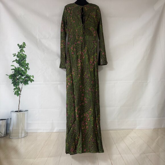 Veronica Beard  Gemma Printed Stretch Silk-Blend Maxi Dress - Picture 8 of 14